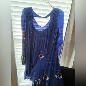 Free People Royal Blue Dress